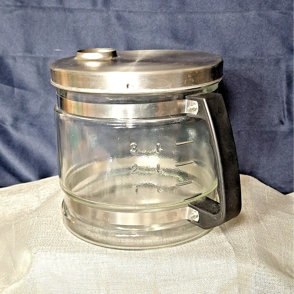 4L Water Distiller Purifier Glass Replacement Carafe Container Stainless Lid